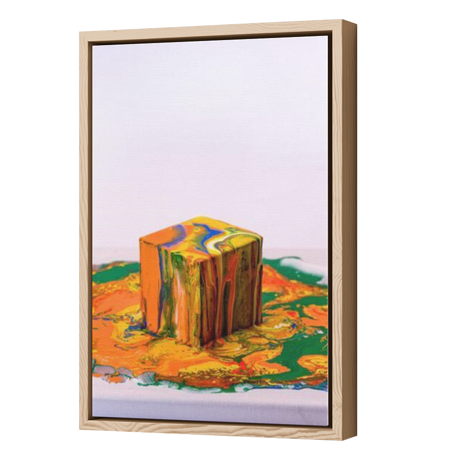 Thumbnail for Canvas - Wood Grain Floating Frame