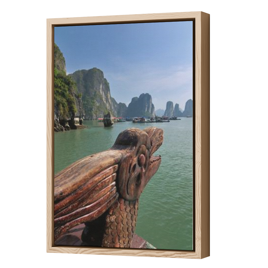 Thumbnail for Canvas - Wood Grain Floating Frame