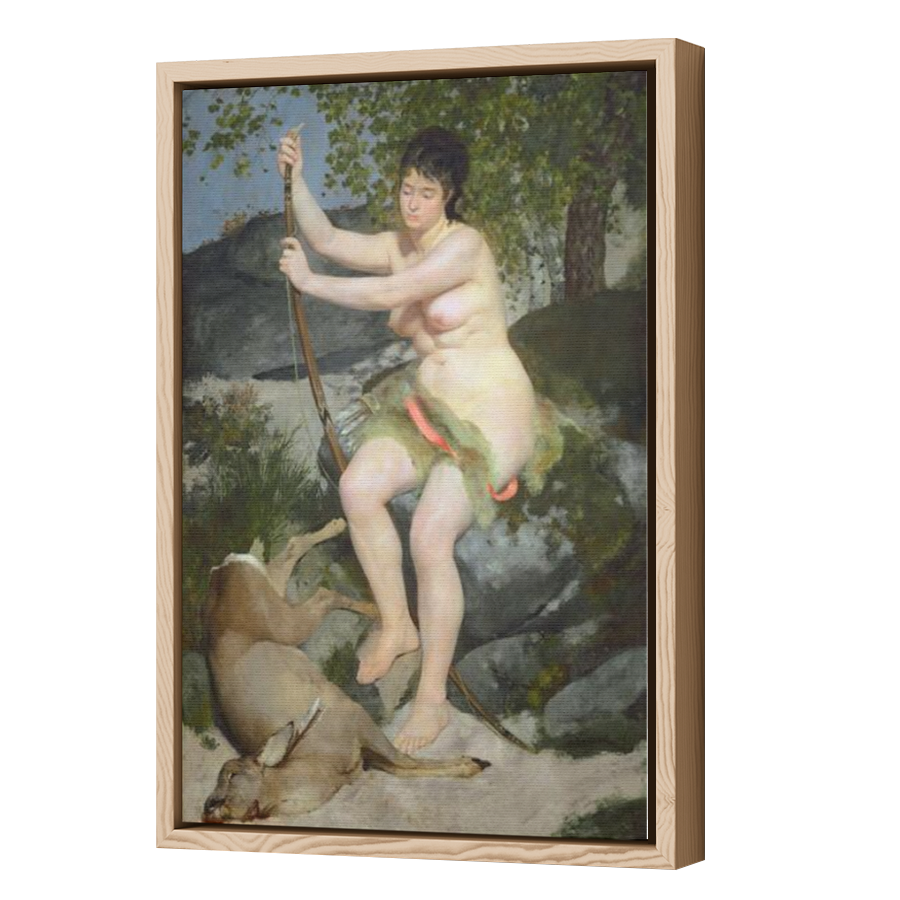 Thumbnail for Canvas - Wood Grain Floating Frame
