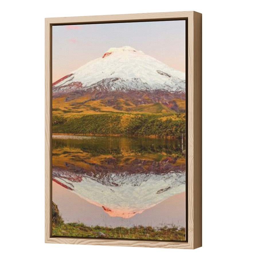 Thumbnail for Canvas - Wood Grain Floating Frame
