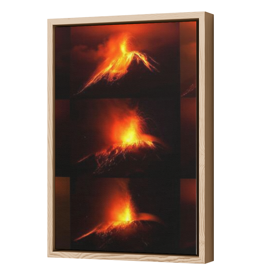 Thumbnail for Canvas - Wood Grain Floating Frame
