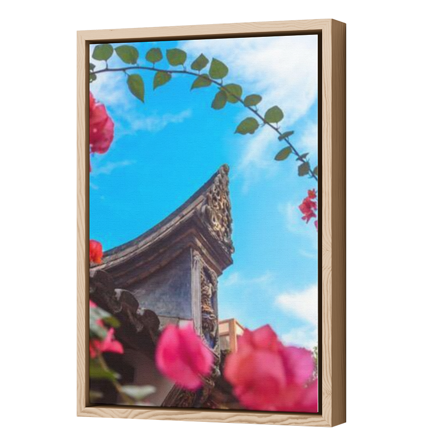 Thumbnail for Canvas - Wood Grain Floating Frame