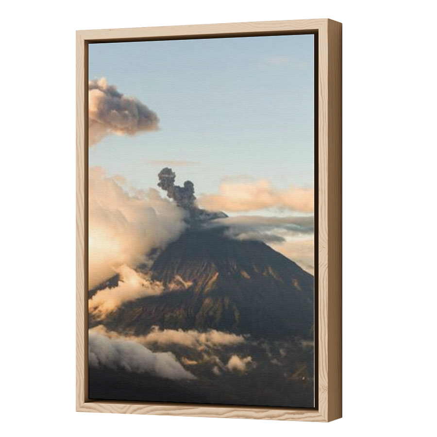 Thumbnail for Canvas - Wood Grain Floating Frame