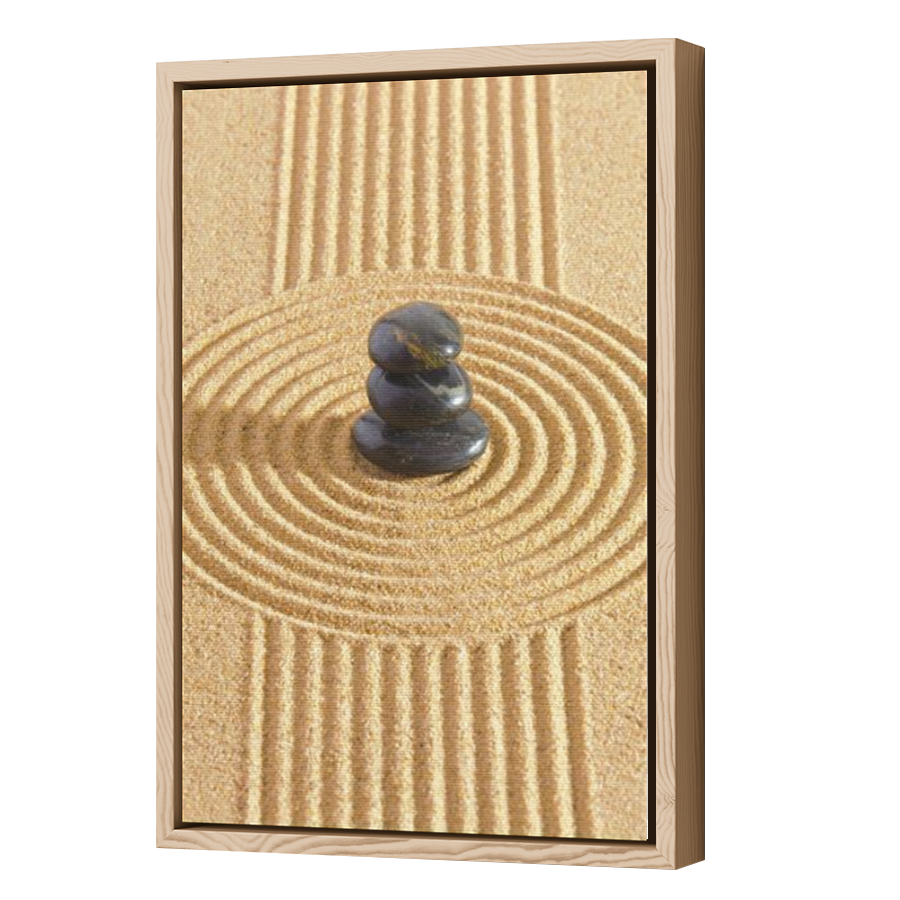 Thumbnail for Canvas - Wood Grain Floating Frame