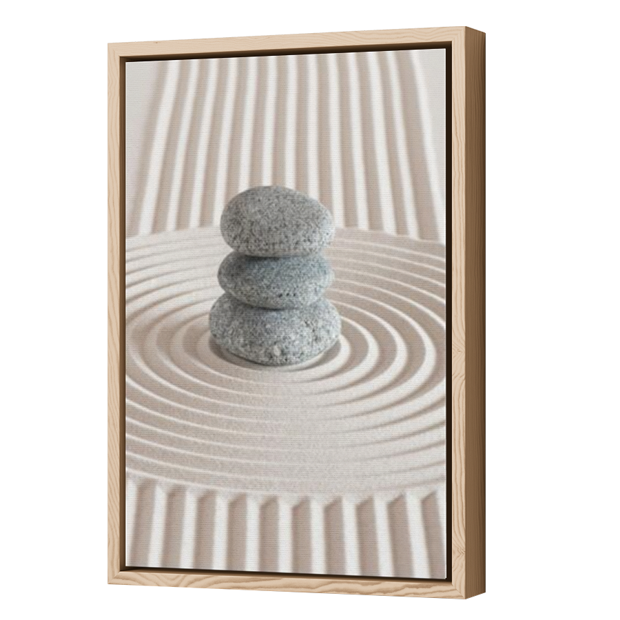 Thumbnail for Canvas - Wood Grain Floating Frame