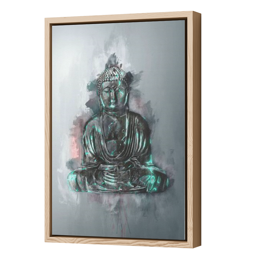Thumbnail for Canvas - Wood Grain Floating Frame