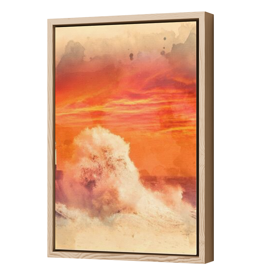 Thumbnail for Canvas - Wood Grain Floating Frame