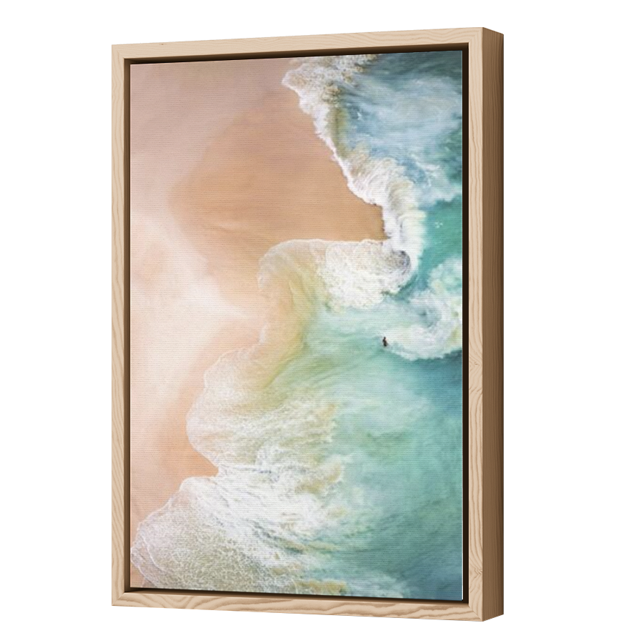Thumbnail for Canvas - Wood Grain Floating Frame