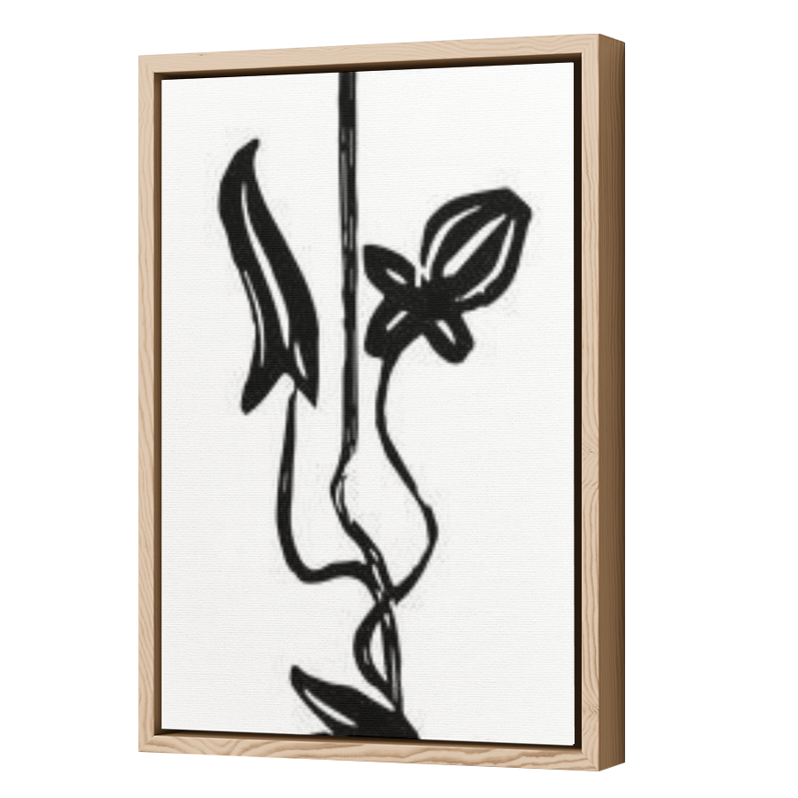 Thumbnail for Canvas - Wood Grain Floating Frame