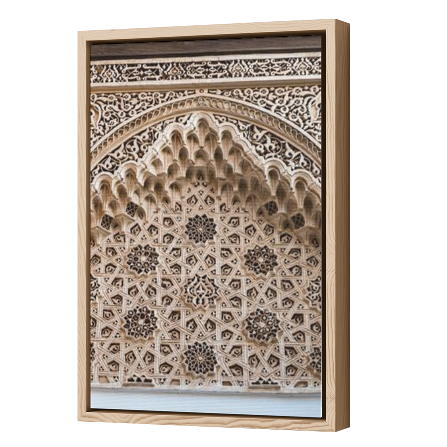 Thumbnail for Canvas - Wood Grain Floating Frame