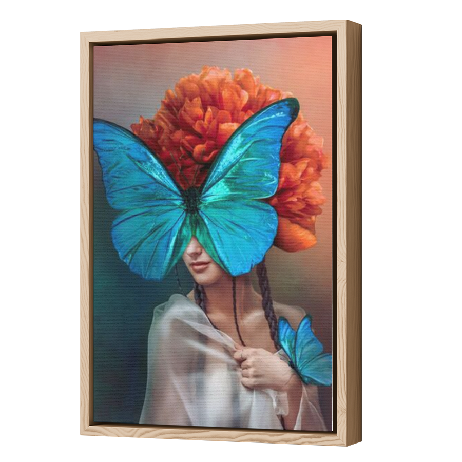 Thumbnail for Canvas - Wood Grain Floating Frame