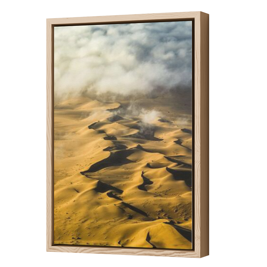 Thumbnail for Canvas - Wood Grain Floating Frame