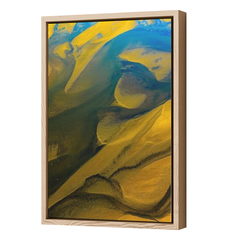 Thumbnail for Canvas - Wood Grain Floating Frame