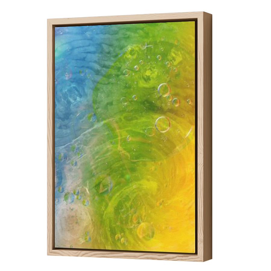 Thumbnail for Canvas - Wood Grain Floating Frame
