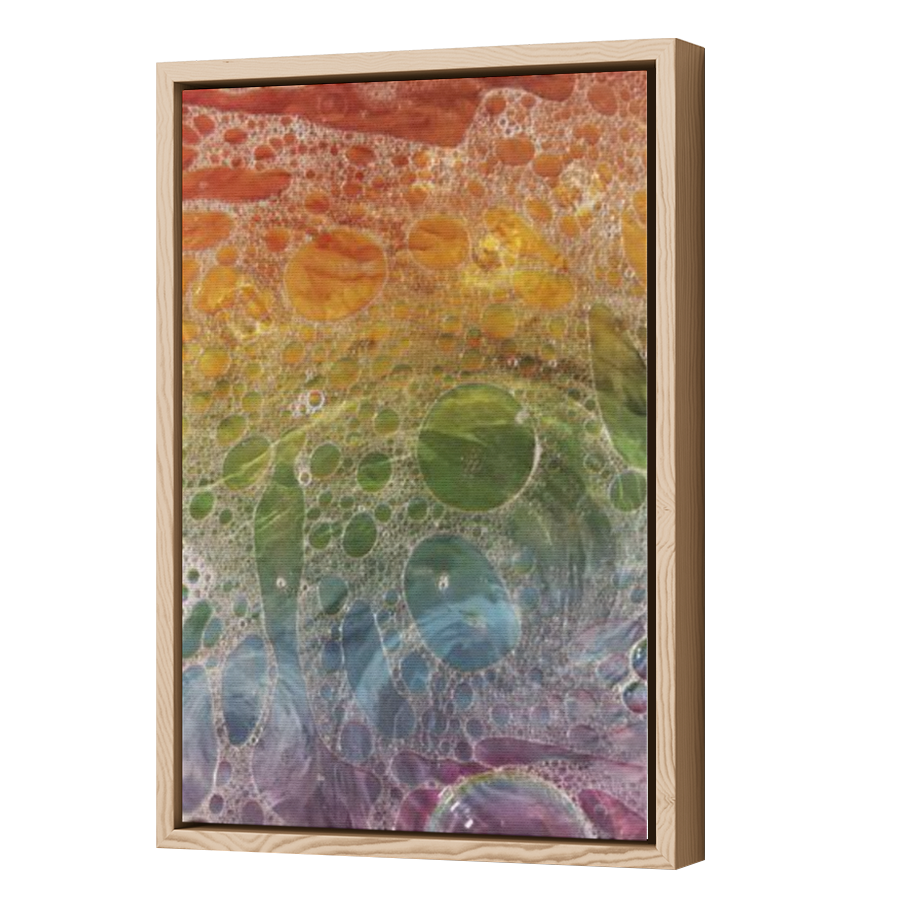 Thumbnail for Canvas - Wood Grain Floating Frame
