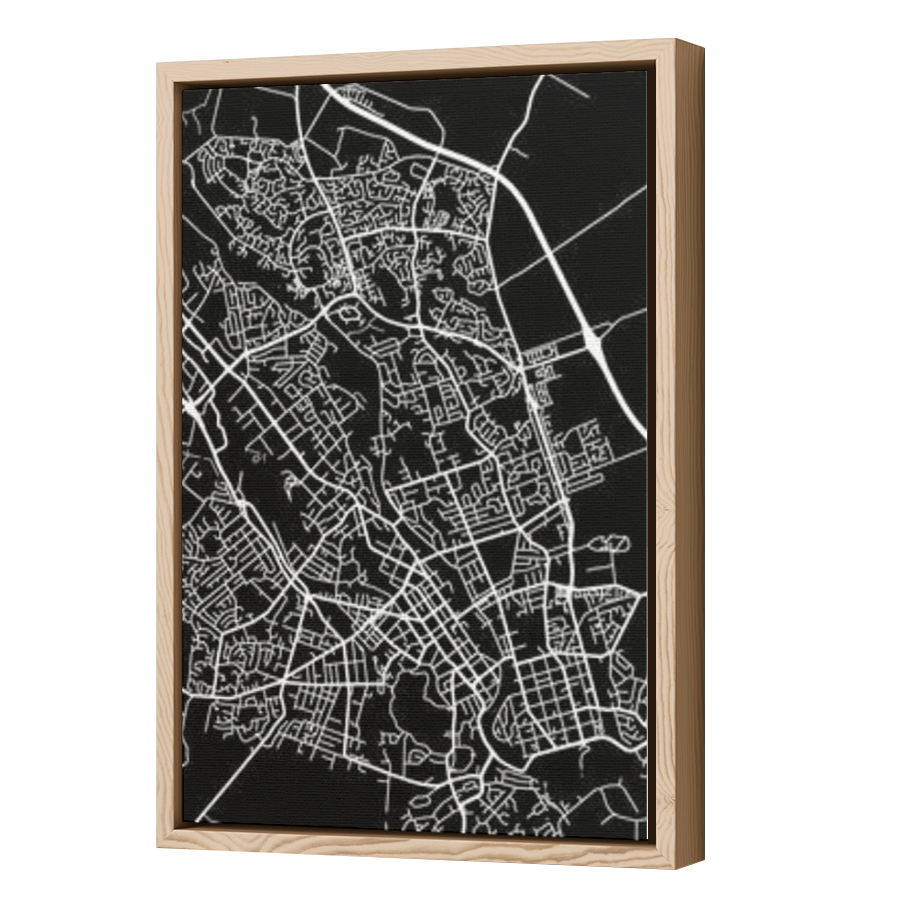 Thumbnail for Canvas - Wood Grain Floating Frame