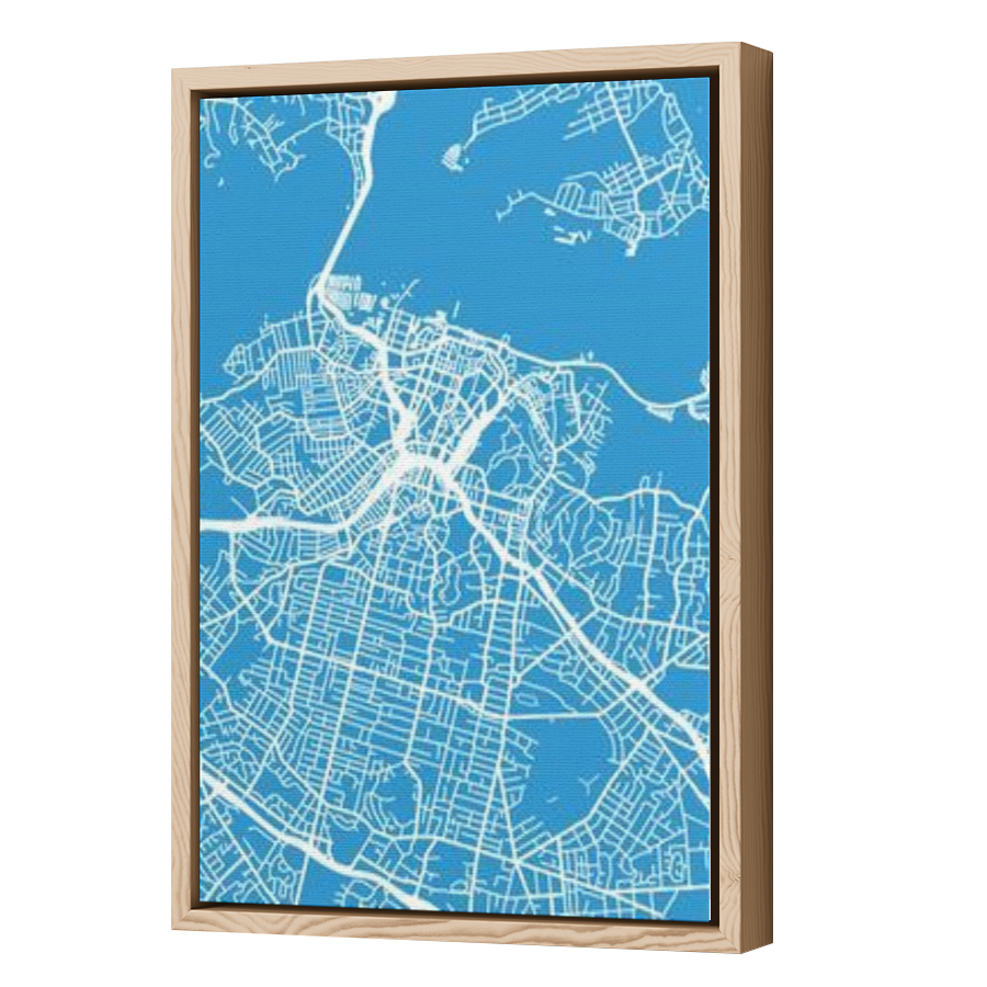 Thumbnail for Canvas - Wood Grain Floating Frame