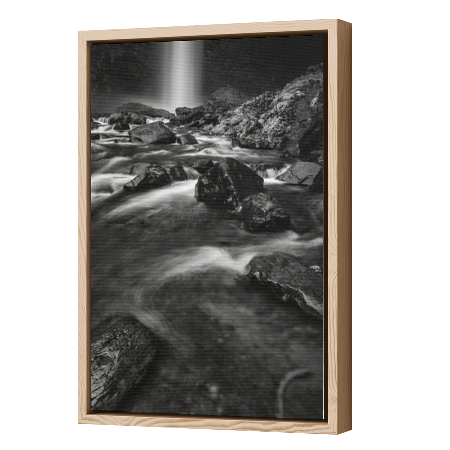 Thumbnail for Canvas - Wood Grain Floating Frame