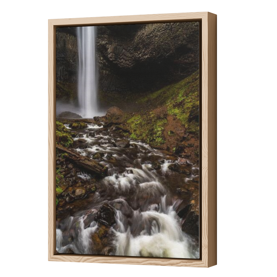 Thumbnail for Canvas - Wood Grain Floating Frame