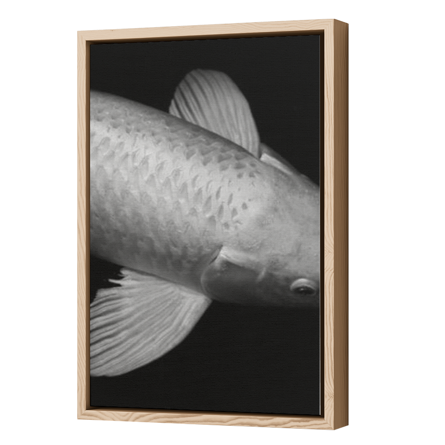 Thumbnail for Canvas - Wood Grain Floating Frame