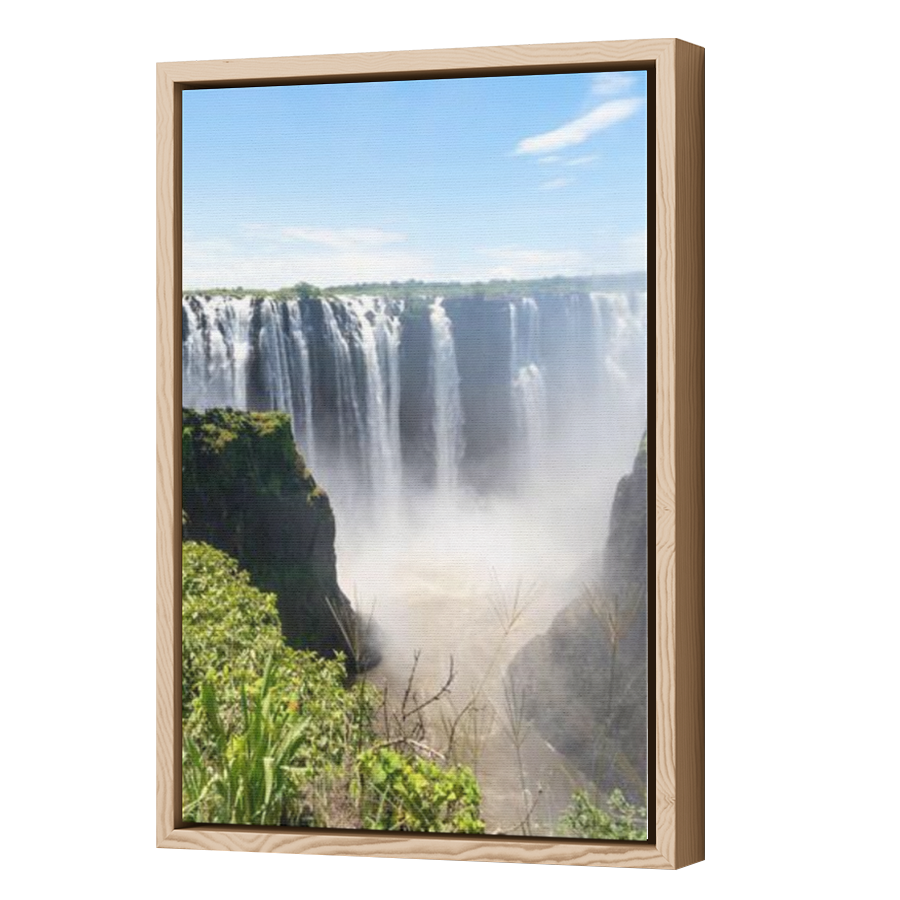 Thumbnail for Canvas - Wood Grain Floating Frame