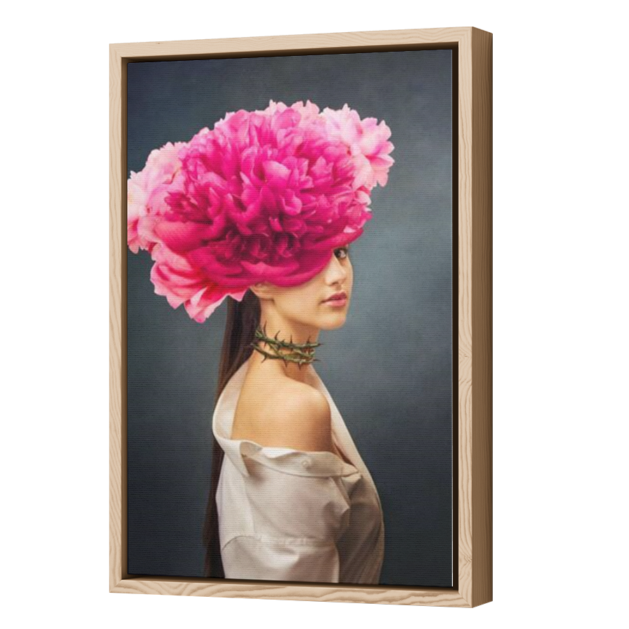 Thumbnail for Canvas - Wood Grain Floating Frame