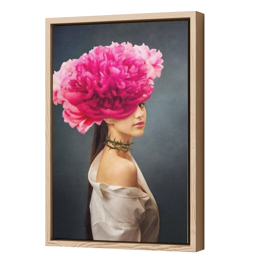 Thumbnail for Canvas - Wood Grain Floating Frame