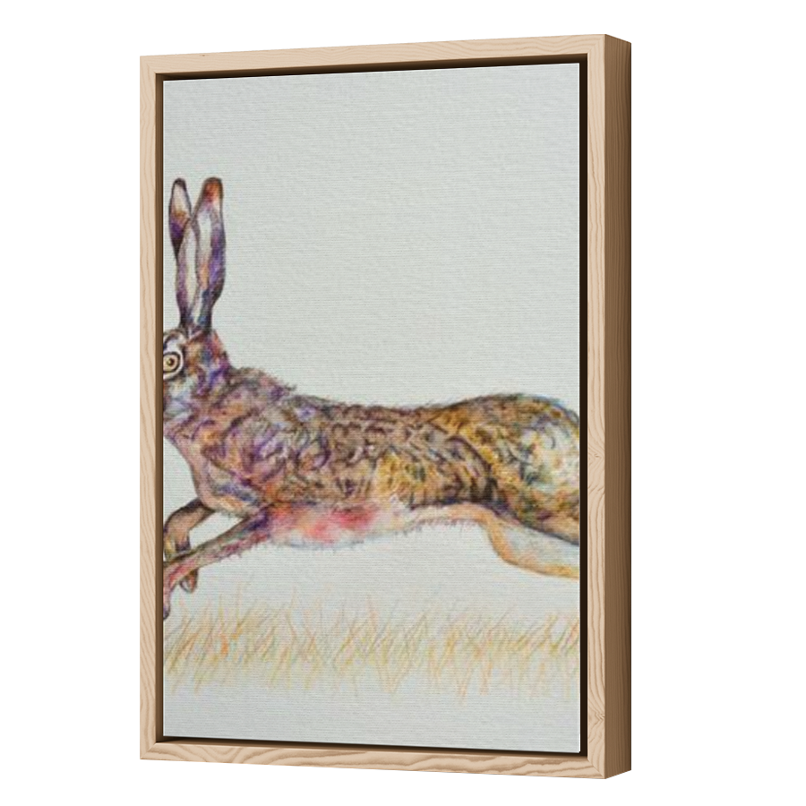 Thumbnail for Canvas - Wood Grain Floating Frame