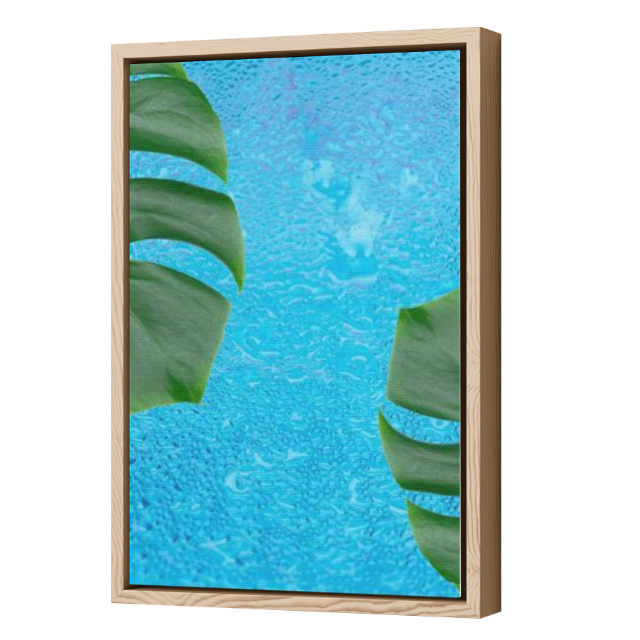 Thumbnail for Canvas - Wood Grain Floating Frame