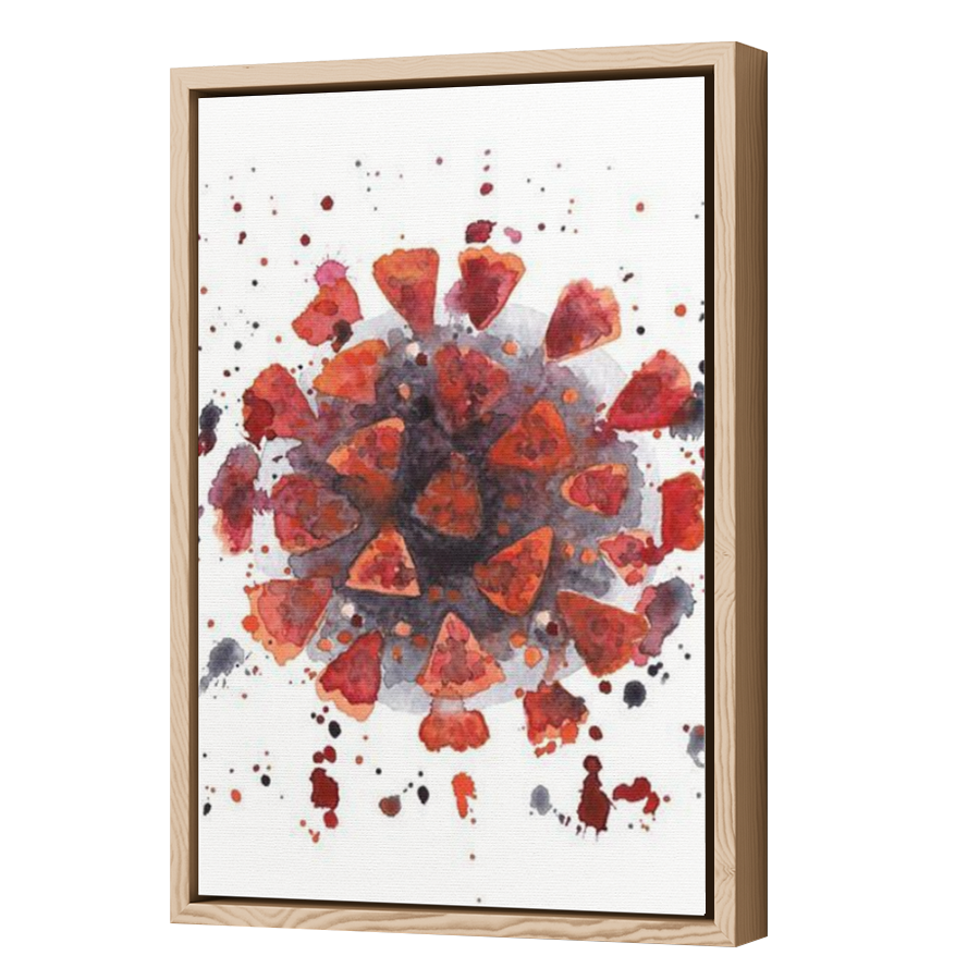 Thumbnail for Canvas - Wood Grain Floating Frame