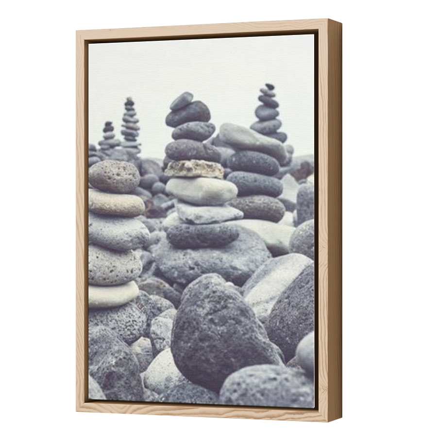 Thumbnail for Canvas - Wood Grain Floating Frame