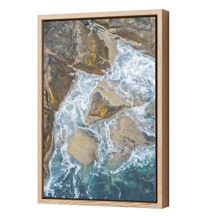 Thumbnail for Canvas - Wood Grain Floating Frame