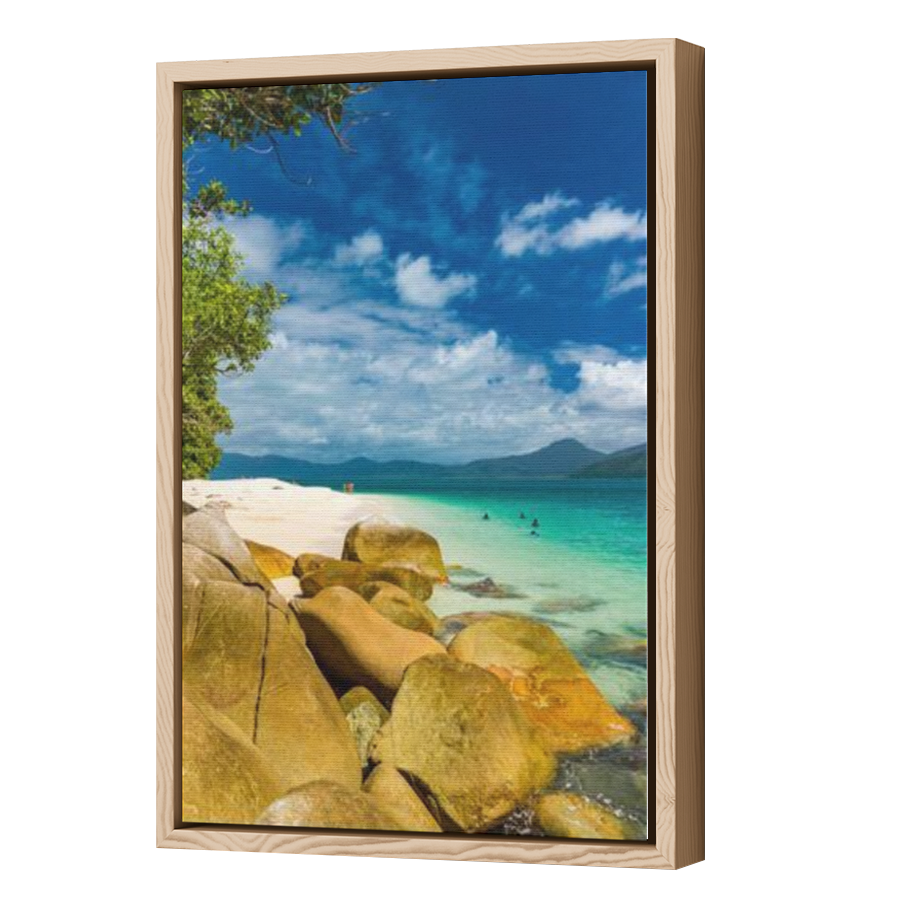 Thumbnail for Canvas - Wood Grain Floating Frame