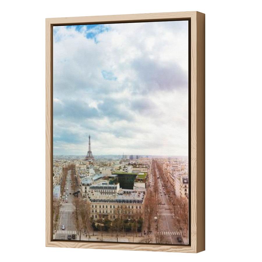 Thumbnail for Canvas - Wood Grain Floating Frame