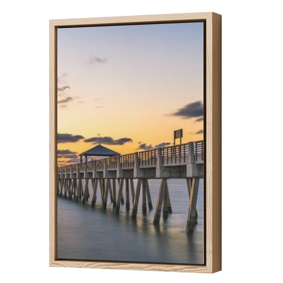 Thumbnail for Canvas - Wood Grain Floating Frame