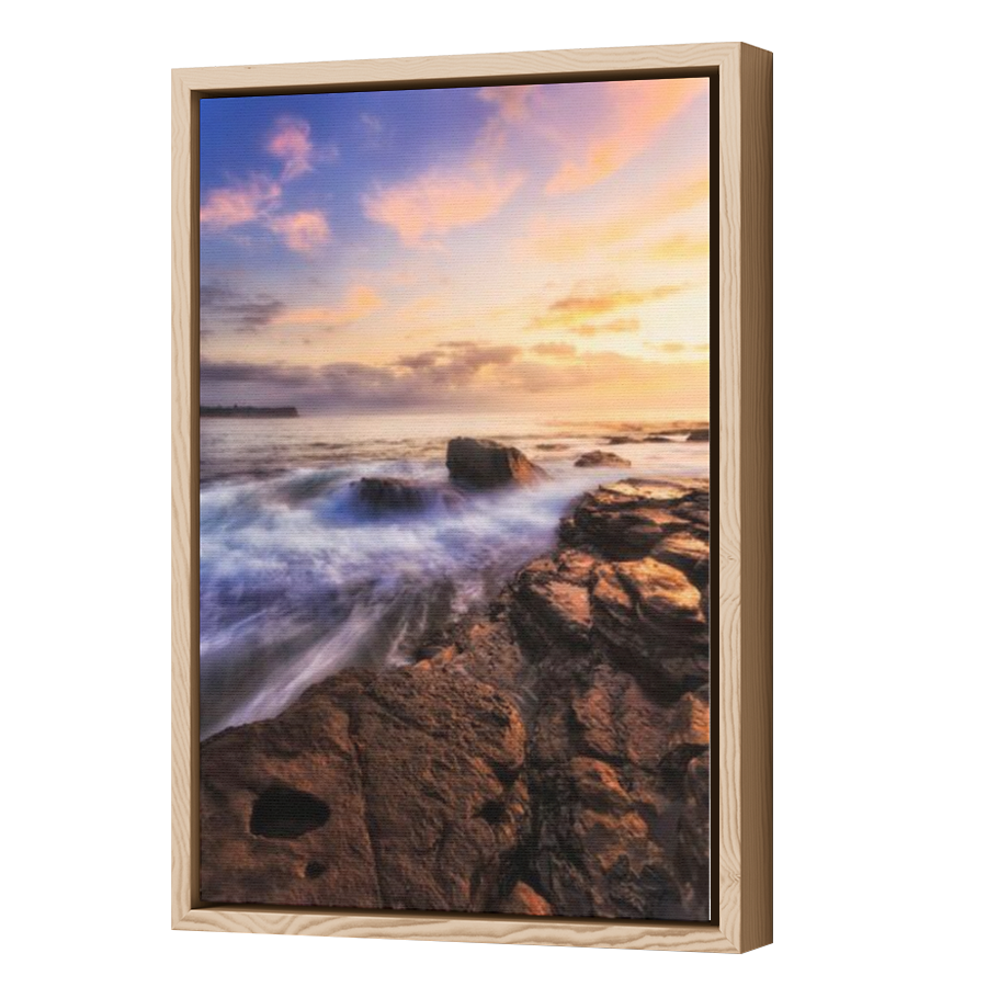 Thumbnail for Canvas - Wood Grain Floating Frame