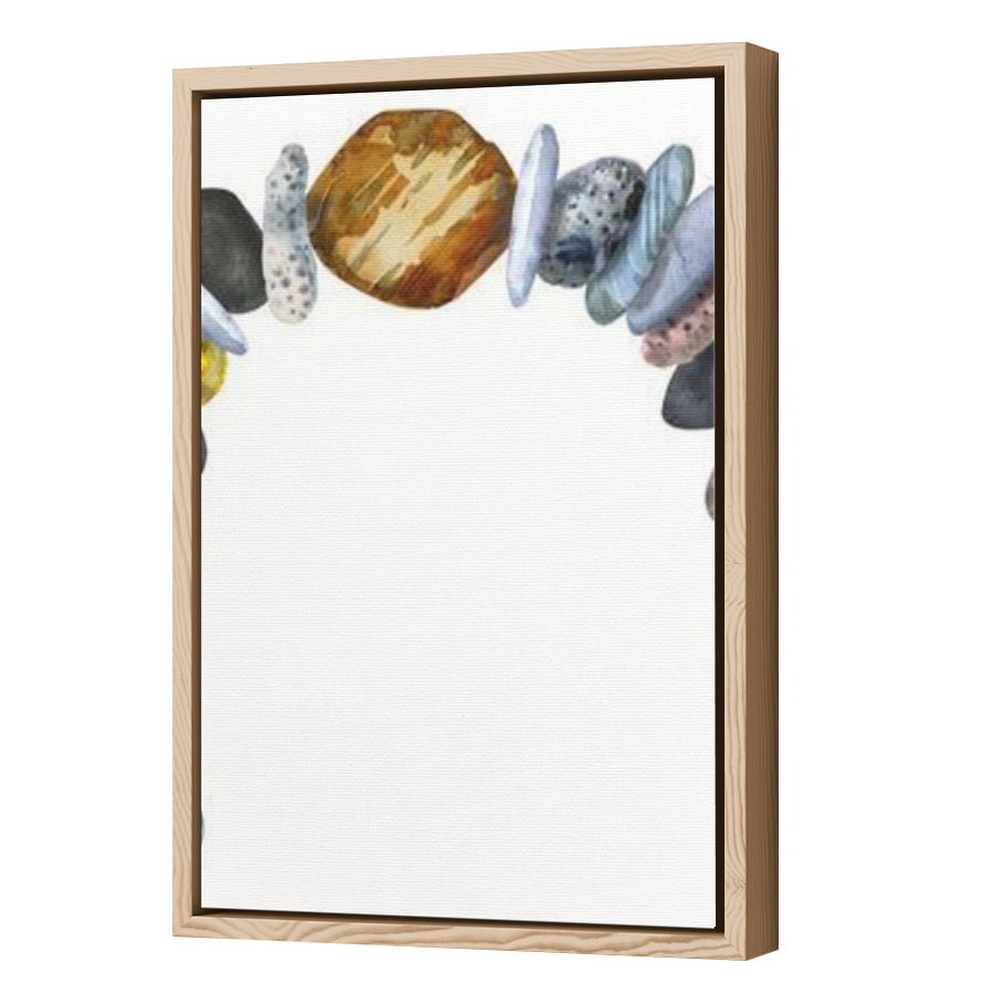 Thumbnail for Canvas - Wood Grain Floating Frame