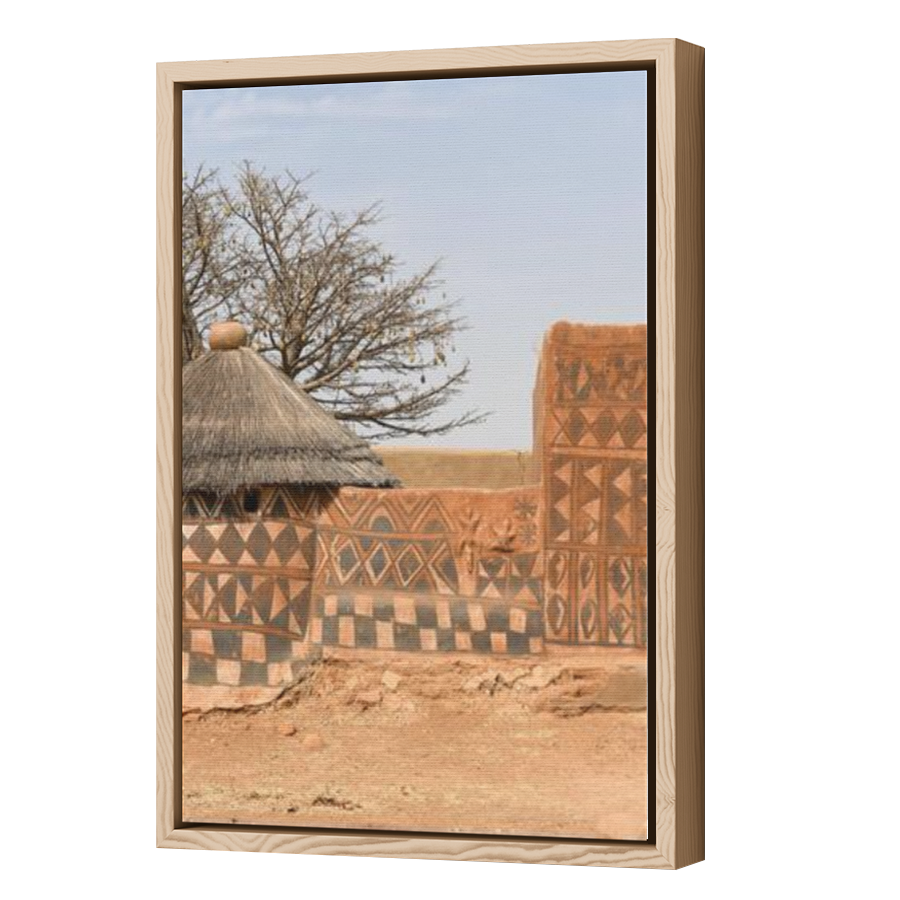 Thumbnail for Canvas - Wood Grain Floating Frame