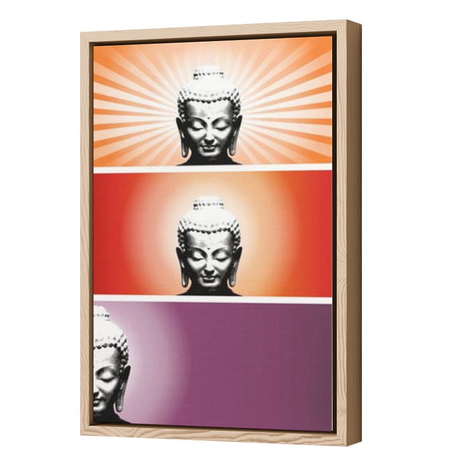 Thumbnail for Canvas - Wood Grain Floating Frame