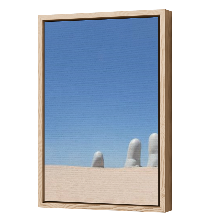 Thumbnail for Canvas - Wood Grain Floating Frame