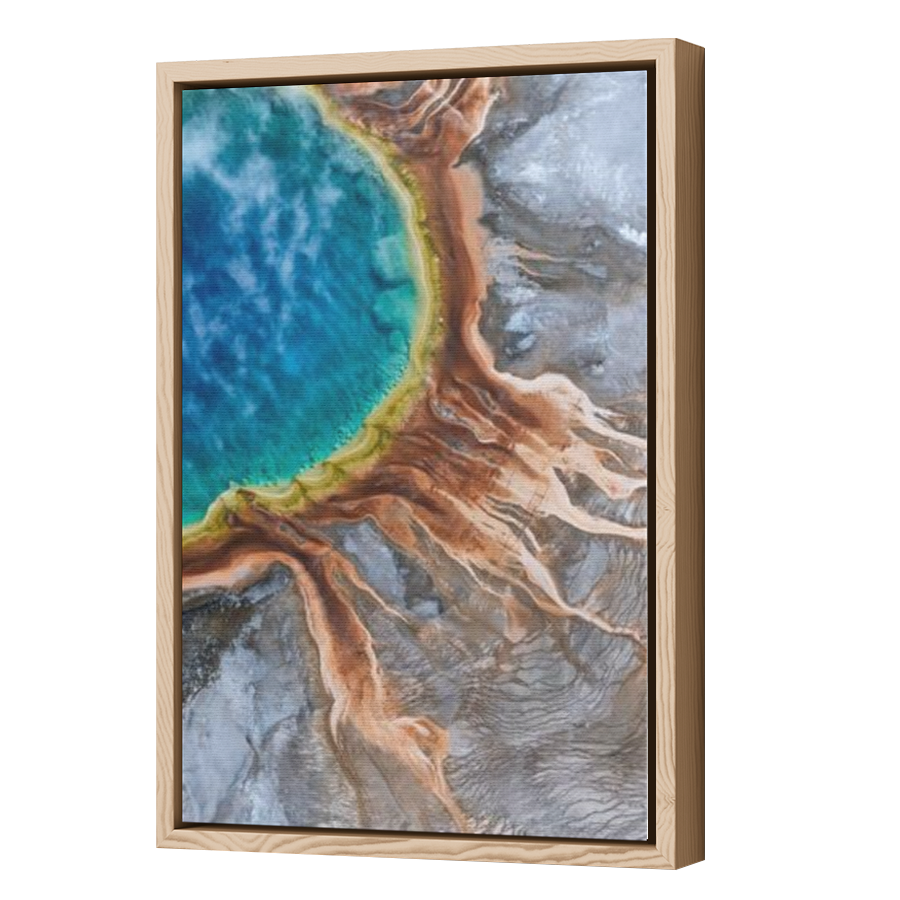 Thumbnail for Canvas - Wood Grain Floating Frame