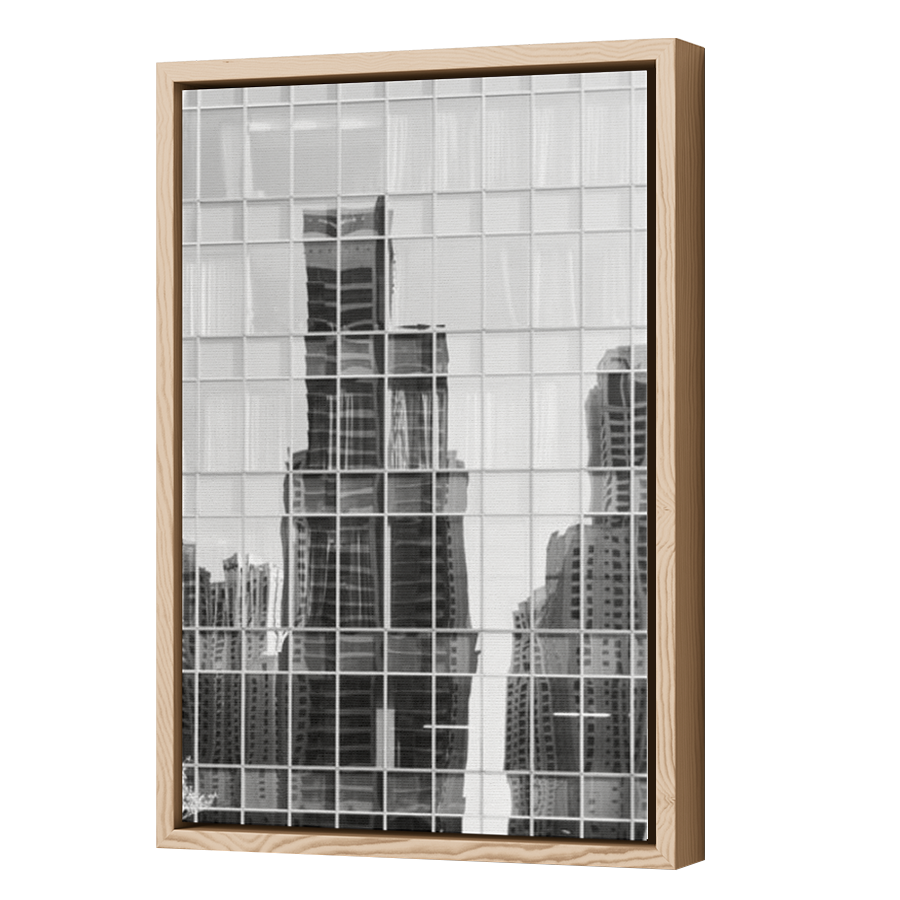 Thumbnail for Canvas - Wood Grain Floating Frame
