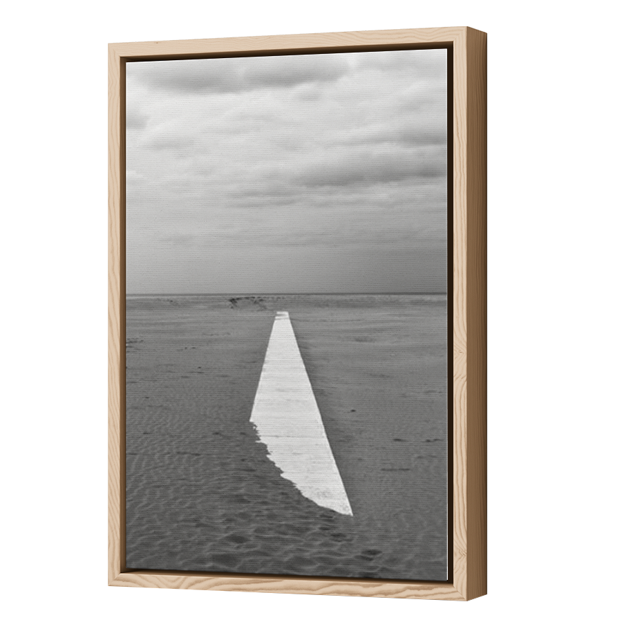 Thumbnail for Canvas - Wood Grain Floating Frame