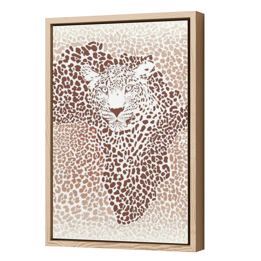 Thumbnail for Canvas - Wood Grain Floating Frame