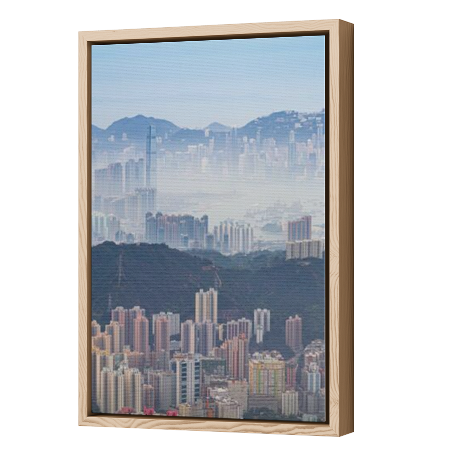 Thumbnail for Canvas - Wood Grain Floating Frame