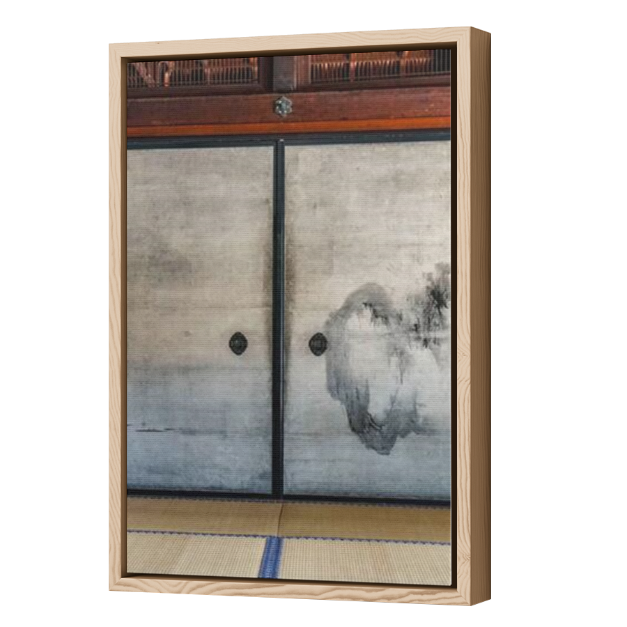 Thumbnail for Canvas - Wood Grain Floating Frame