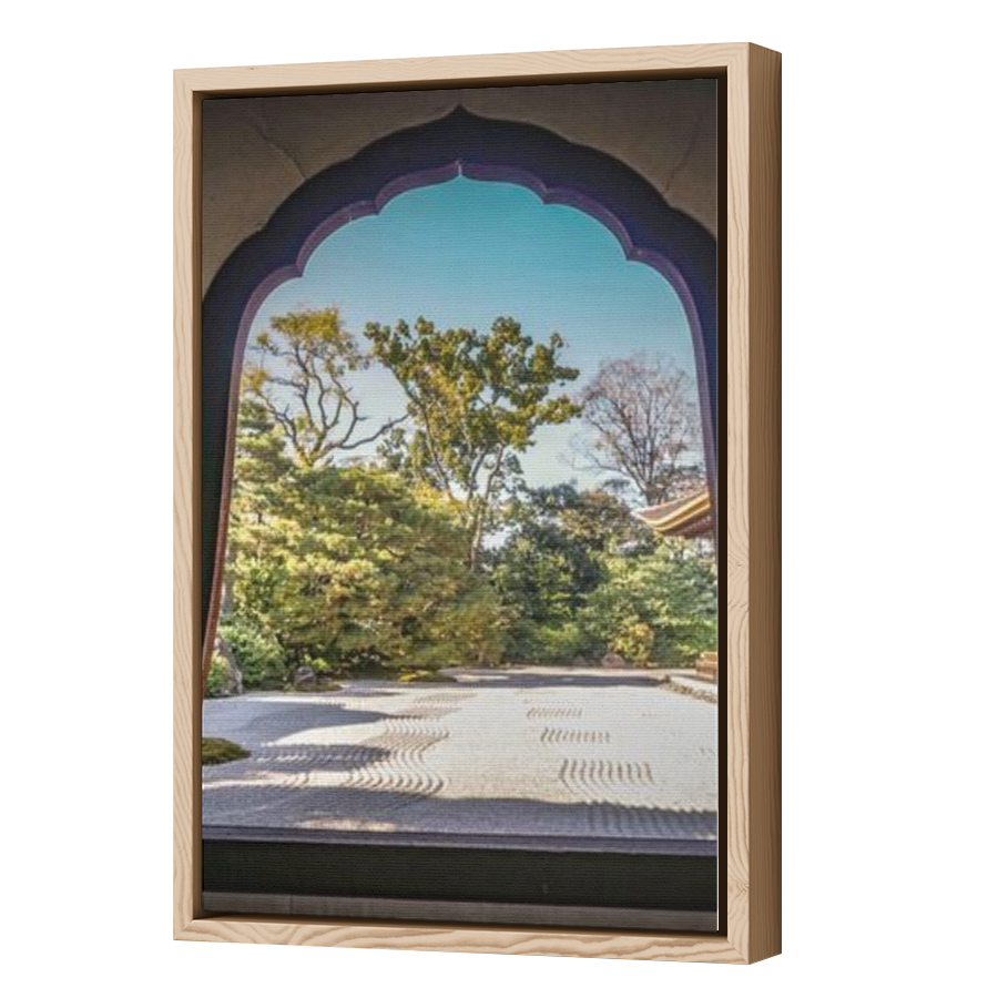 Thumbnail for Canvas - Wood Grain Floating Frame