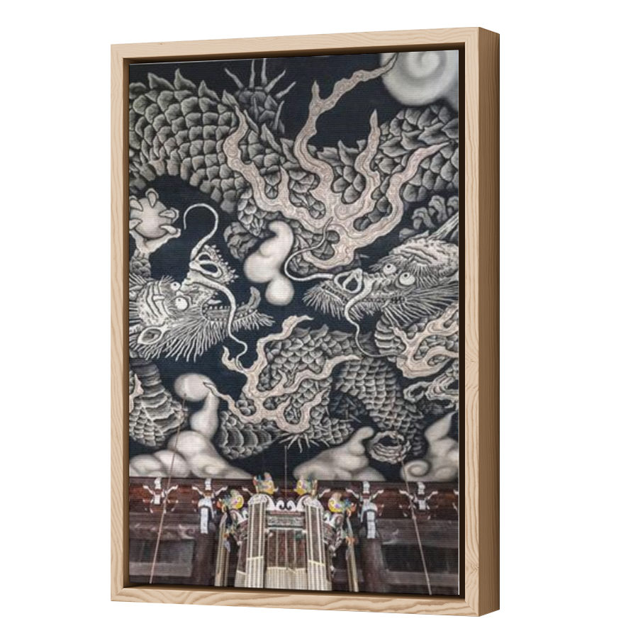 Thumbnail for Canvas - Wood Grain Floating Frame