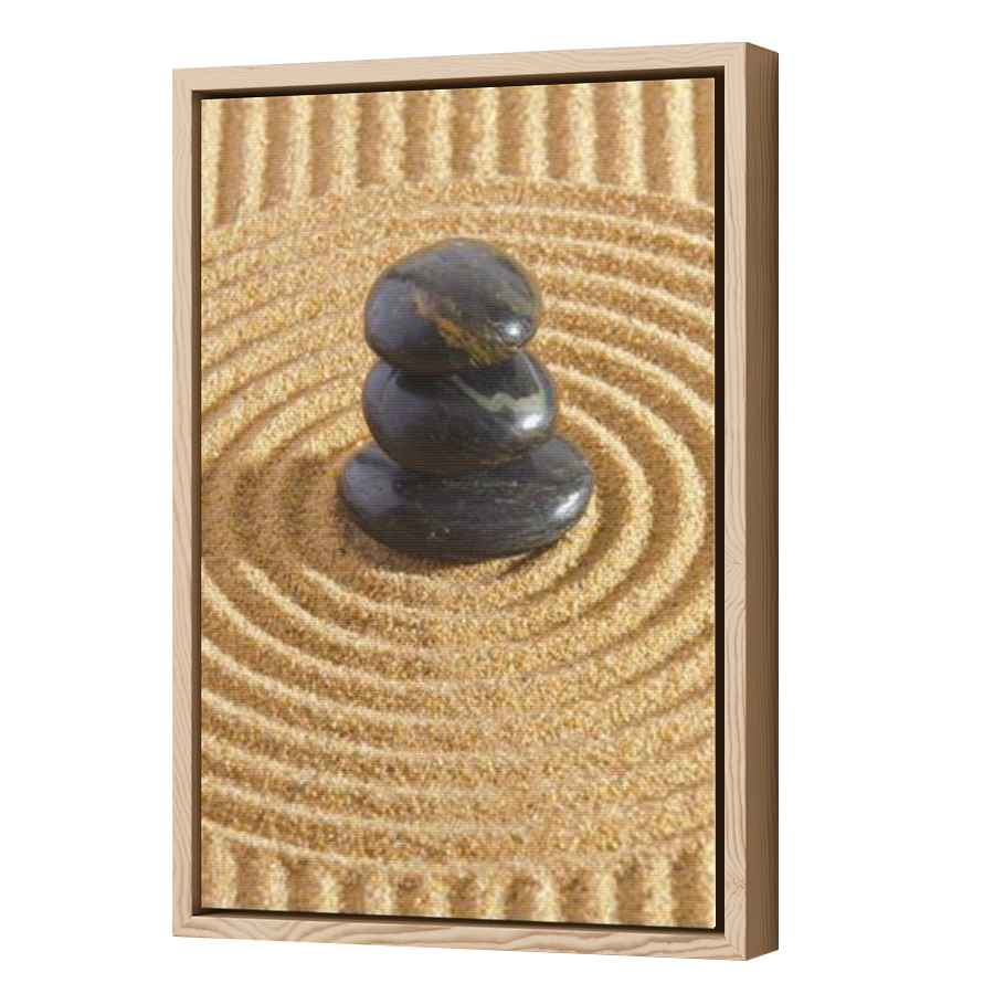 Thumbnail for Canvas - Wood Grain Floating Frame