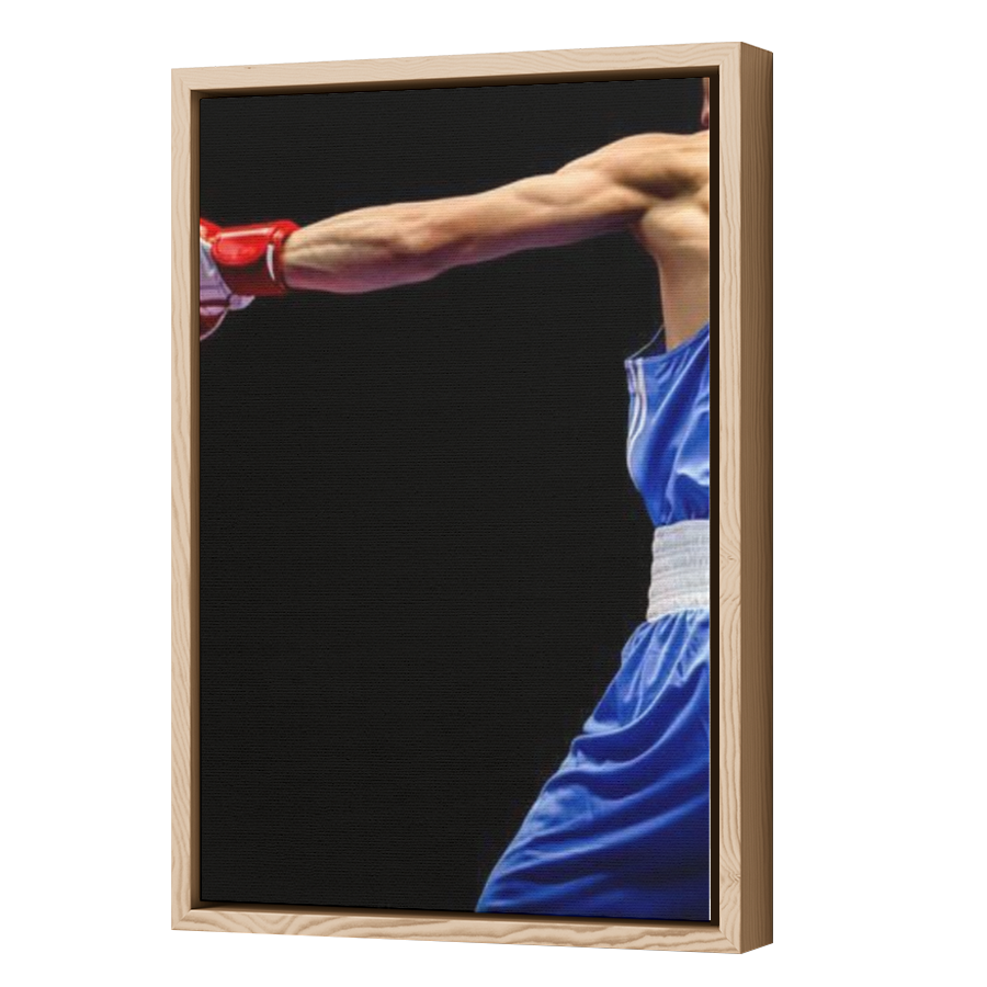 Thumbnail for Canvas - Wood Grain Floating Frame